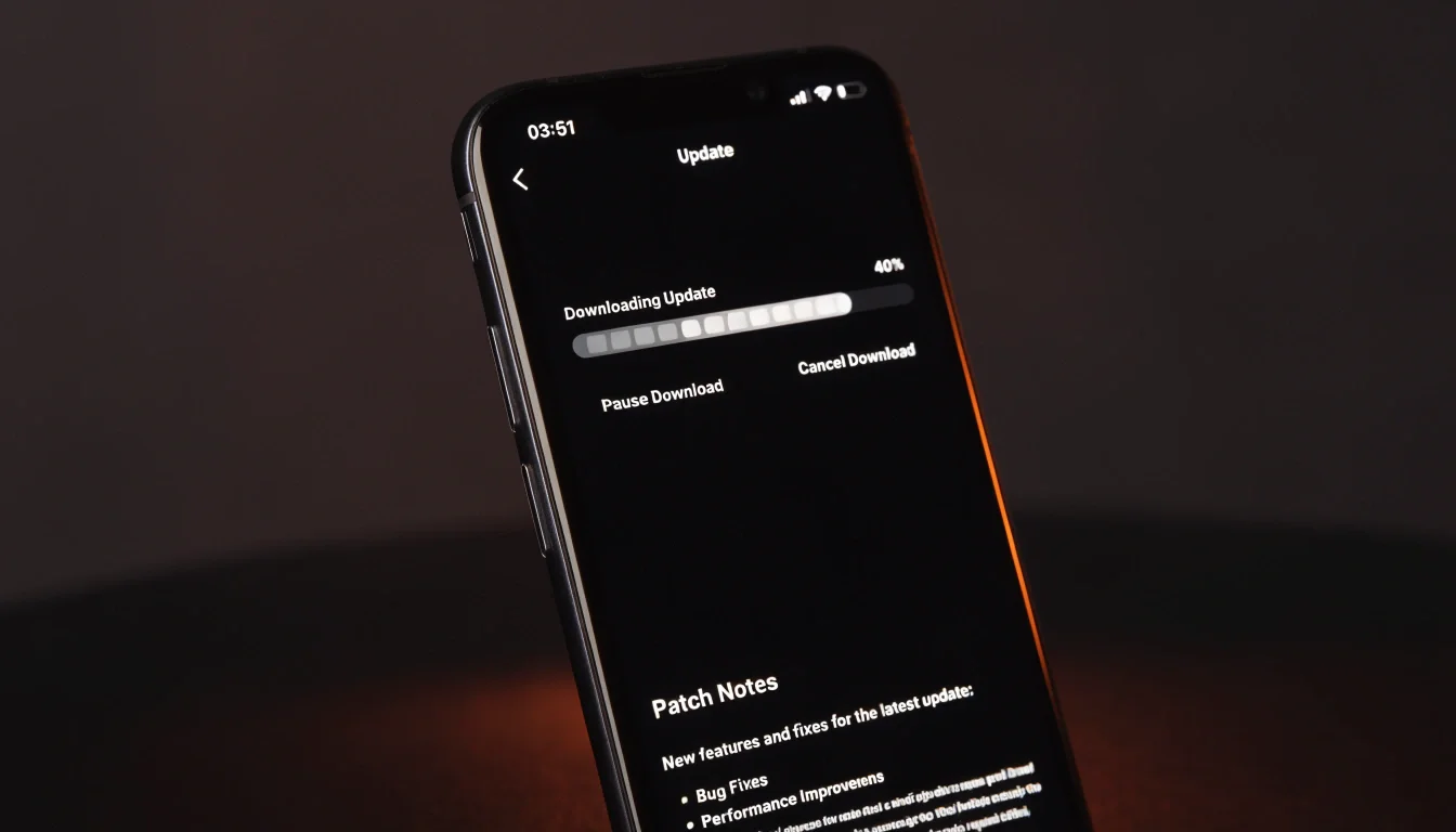 Atualização e notas de versão de um jogo Android