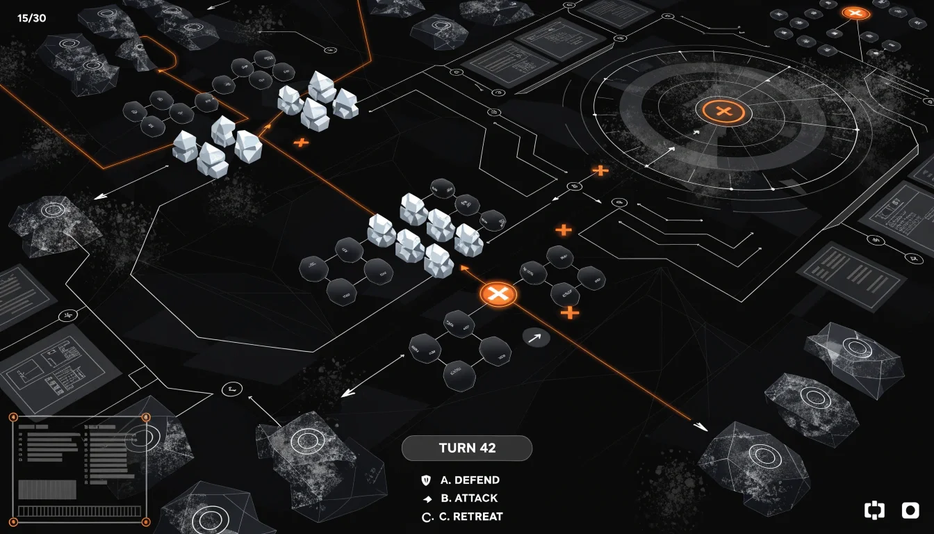Mapa tático de jogo de estratégia para Android